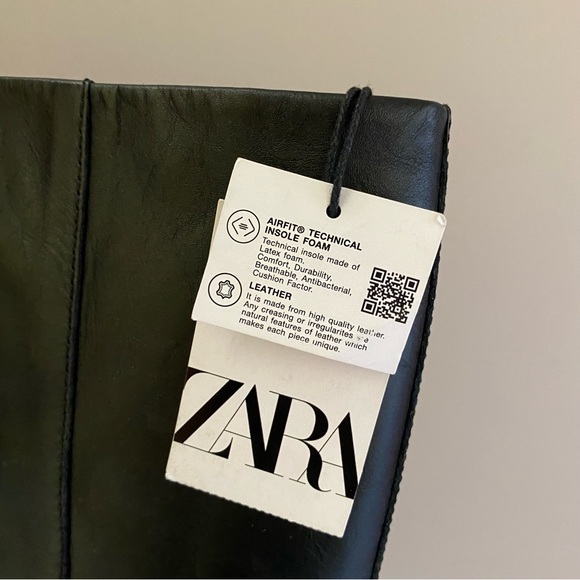 Zara leather knee high boots - Picture 5 of 10